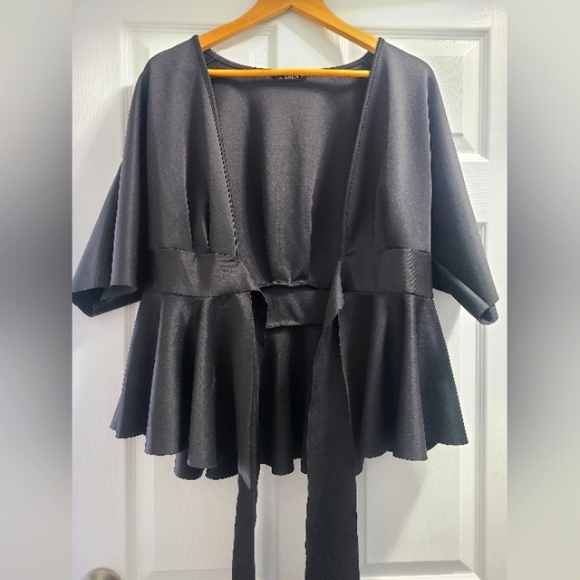 SHEIN Wrap Blouse - Picture 3 of 4